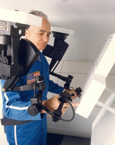 Kraft Force Feedback Controllers In Space Shuttle Mockup